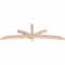 Ekena Millwork Alberta Smooth Timber Gable Bracket, Douglas Fir, 84"W x 28"H x 3 1/2"D x 3 1/2"F, 8/12 Pitch GBW084X28X0404ALB00SDF - alternate 3